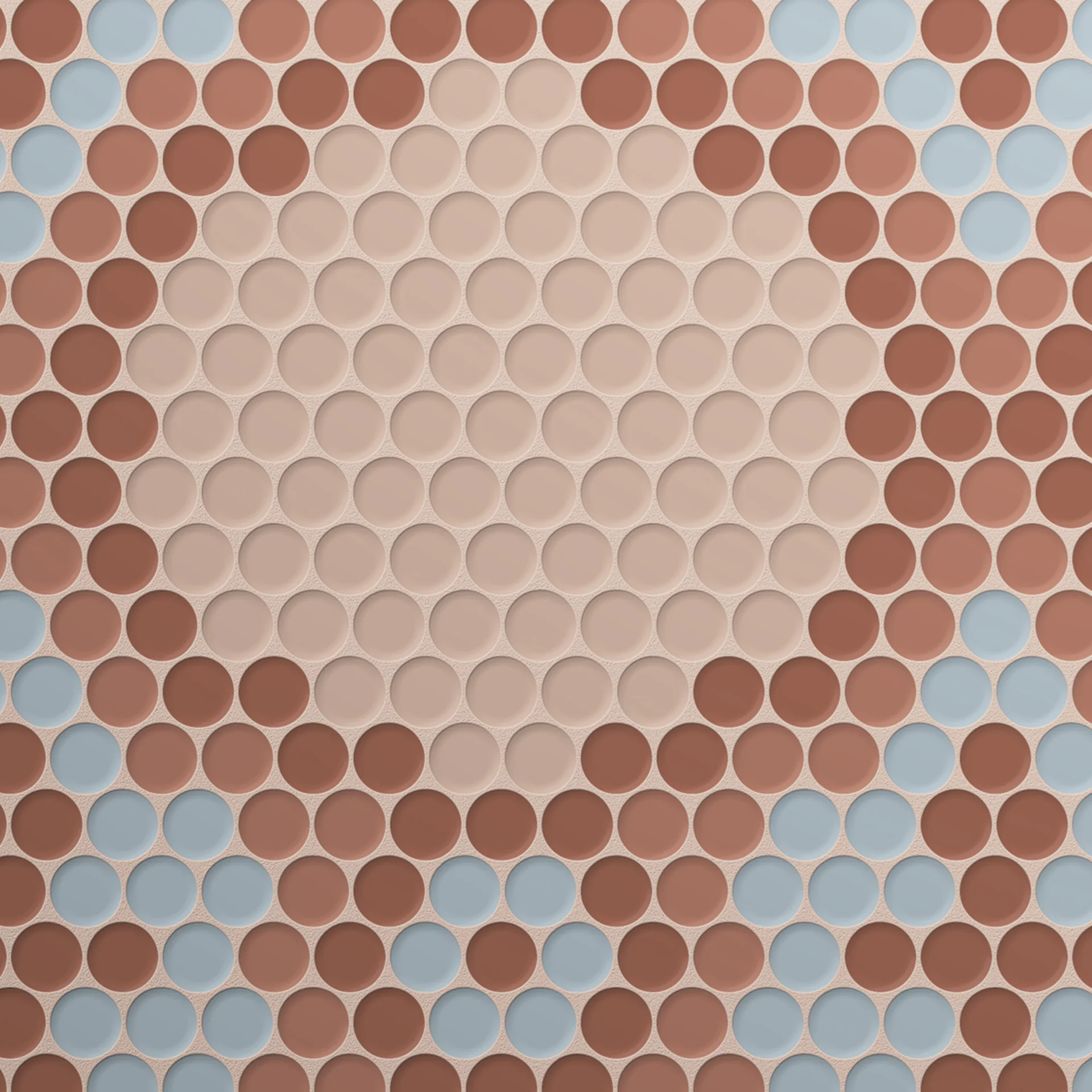 Moranci Glass Vignette Coral Mosaic