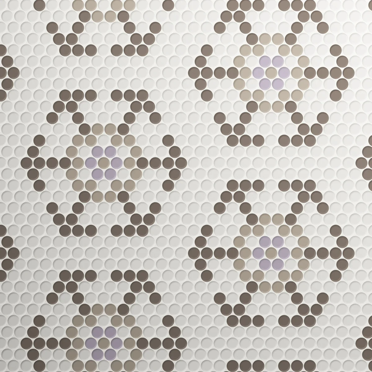 Burano Cell Nebbia Round Mosaic