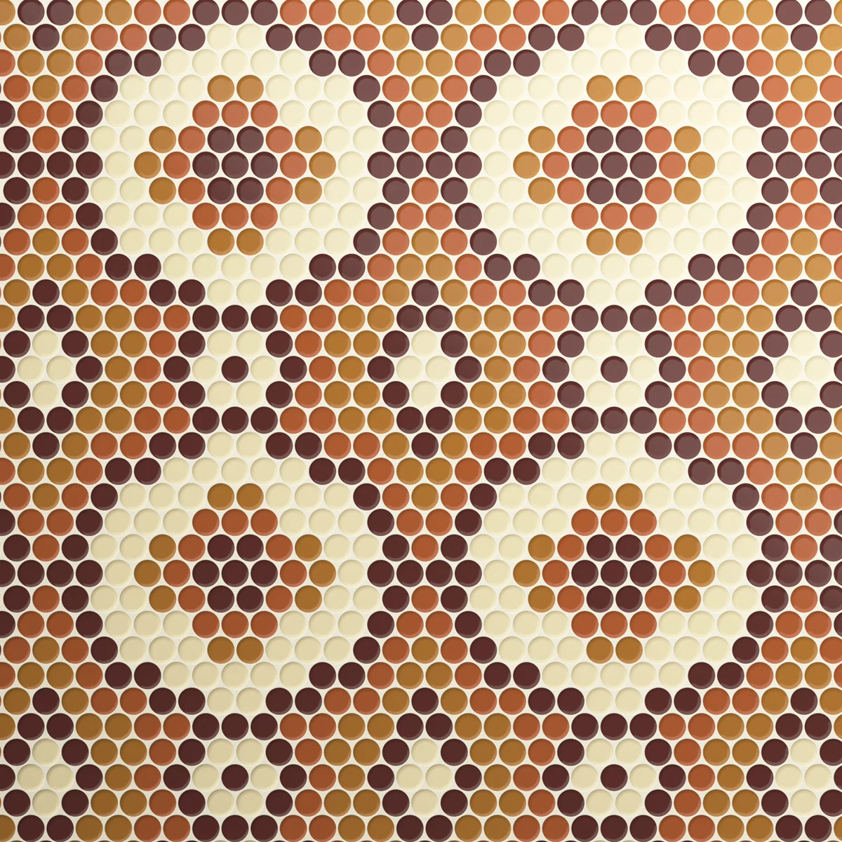 Burano Crochet Miele Round Mosaic