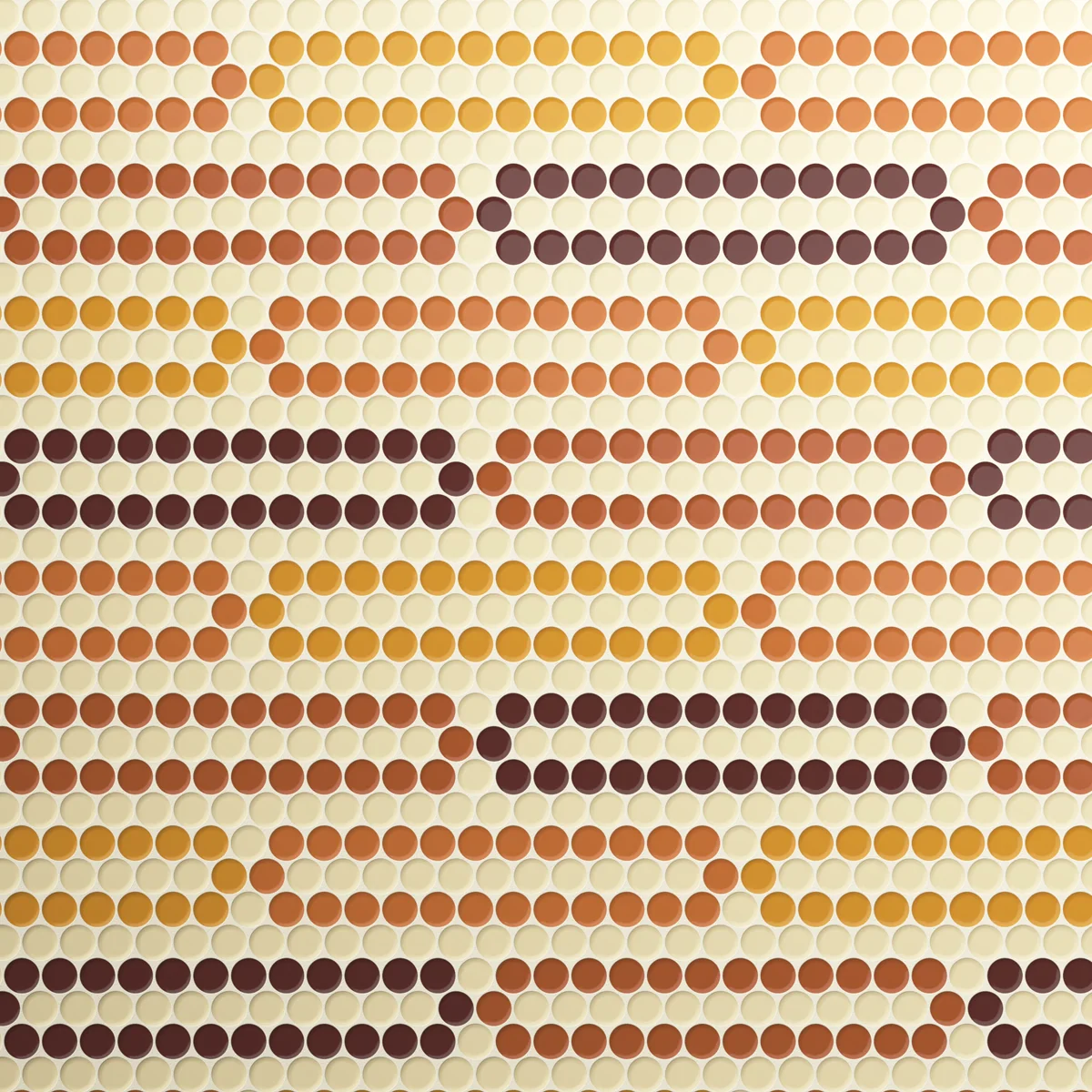 Burano Dash Miele Round Mosaic
