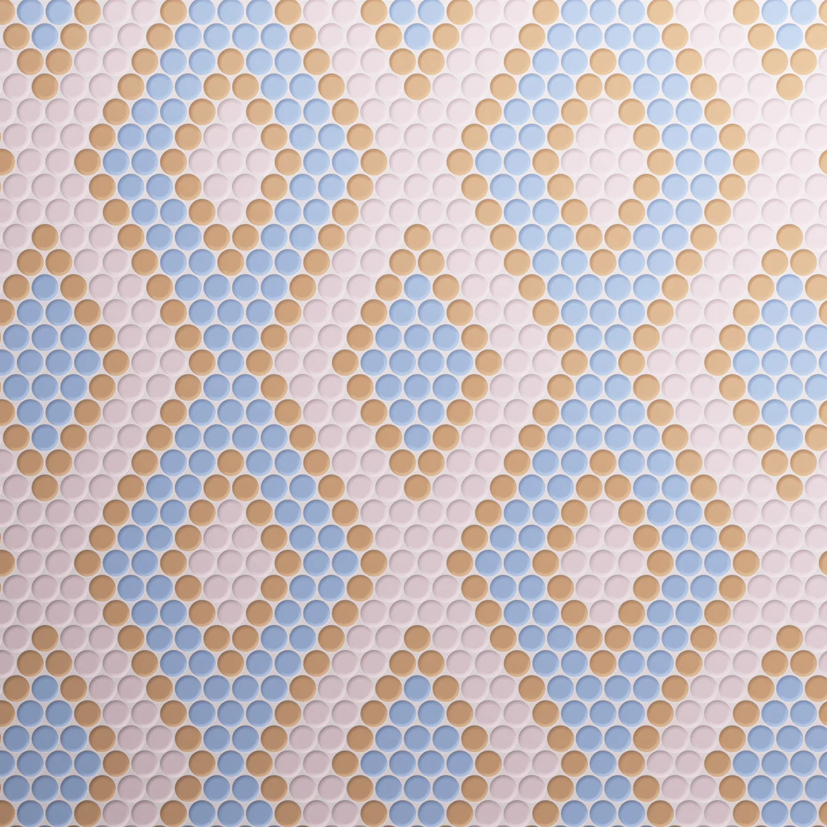 Burano Diamond Cardo Round Mosaic