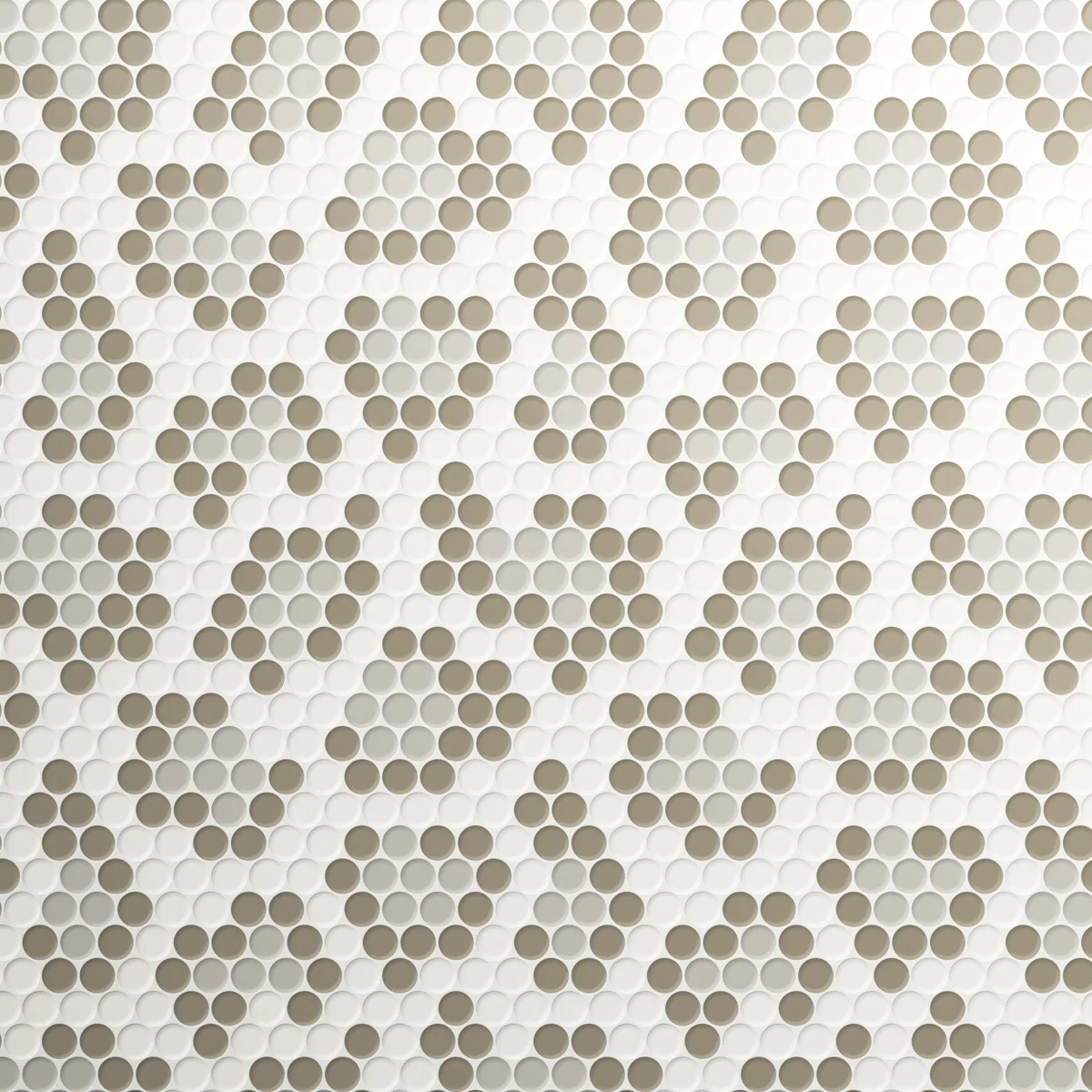 Burano Leopard Nebbia Round Mosaic