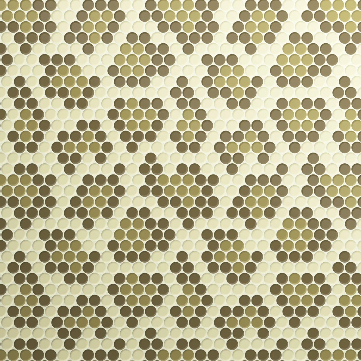 Burano Leopard Pistachio Round Mosaic