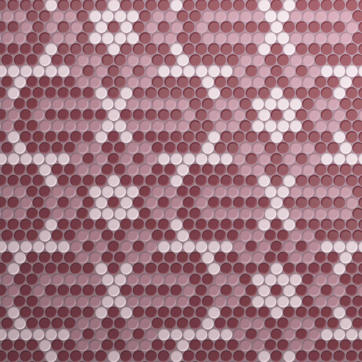 Burano Star Berry Round Mosaic