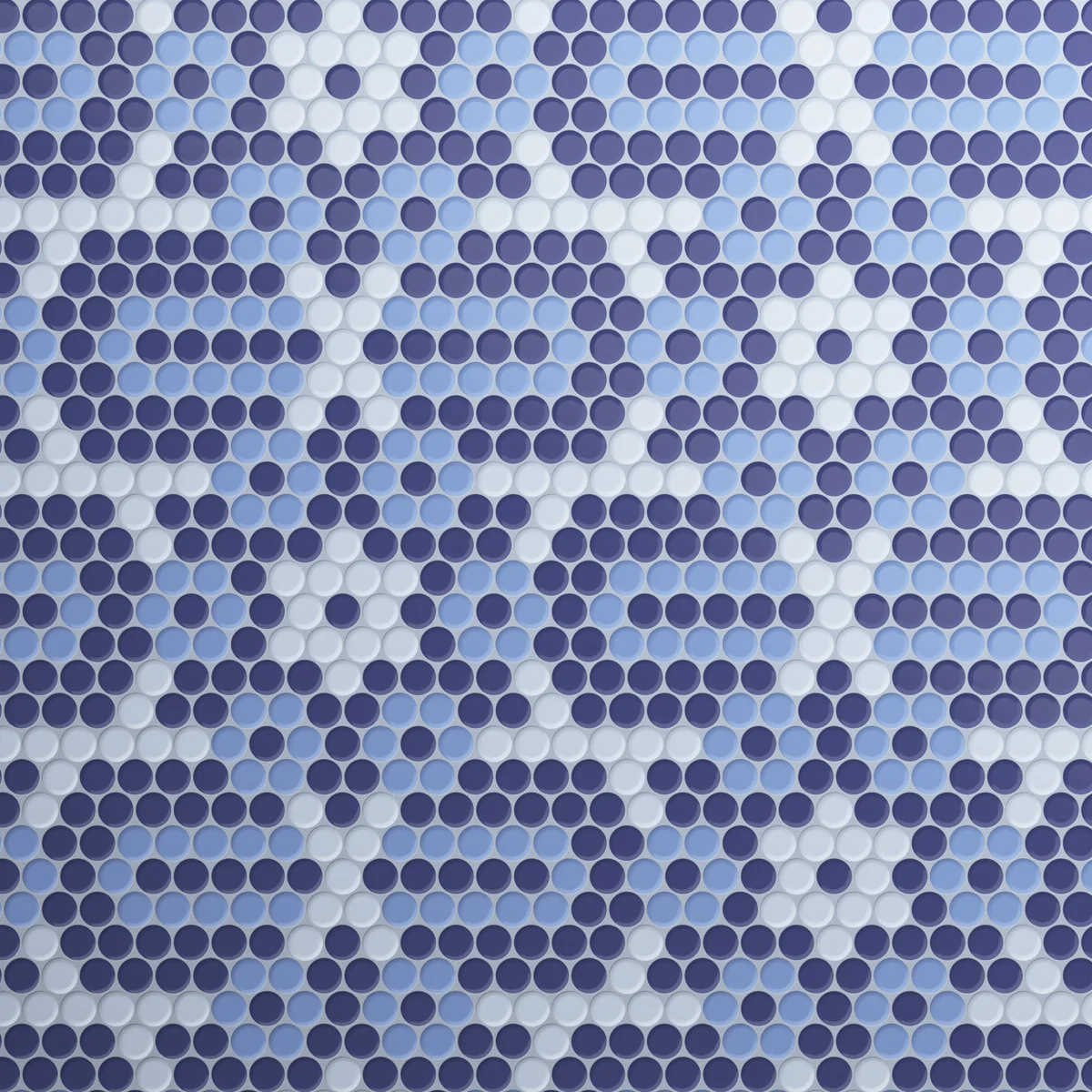 Burano Star Notte Round Mosaic