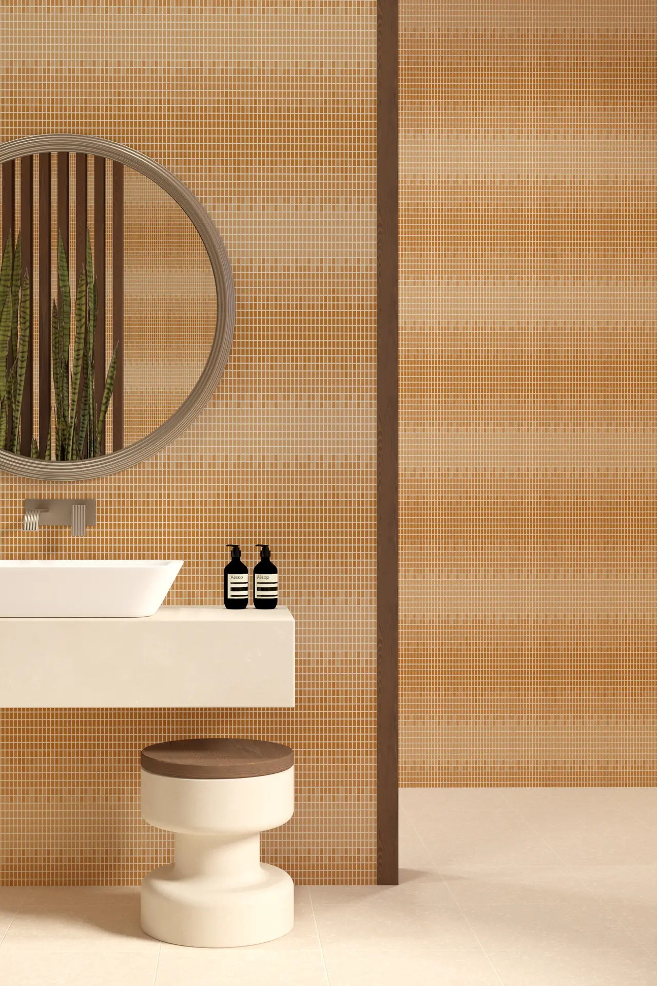 Milano Fade Honey 20x10mm Mosaic