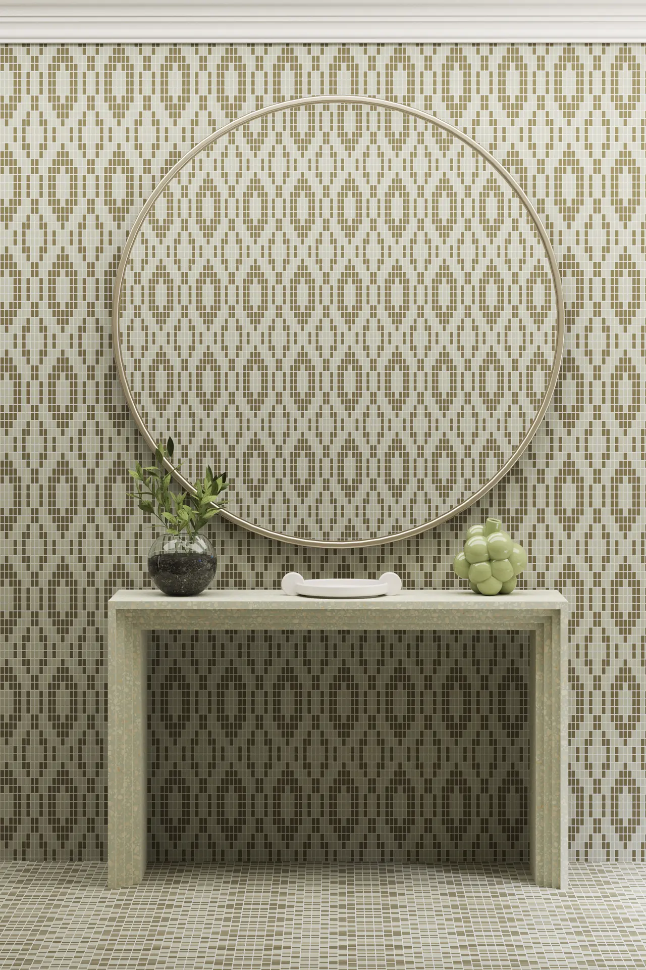 Milano Ikat Muschio 20x10mm Mosaic
