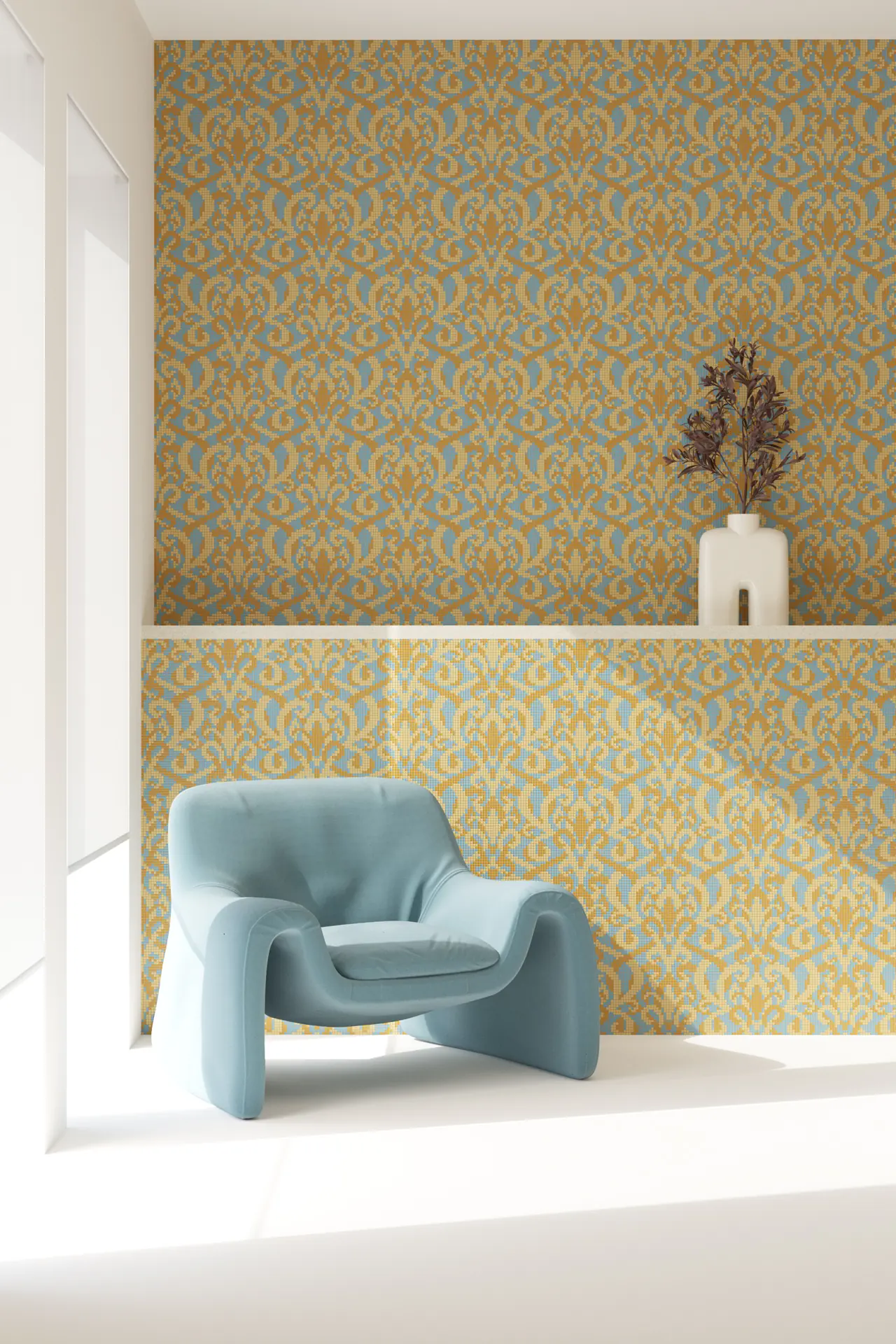 Burano Baroque Giallo 4.8x4.8mm Mosaic