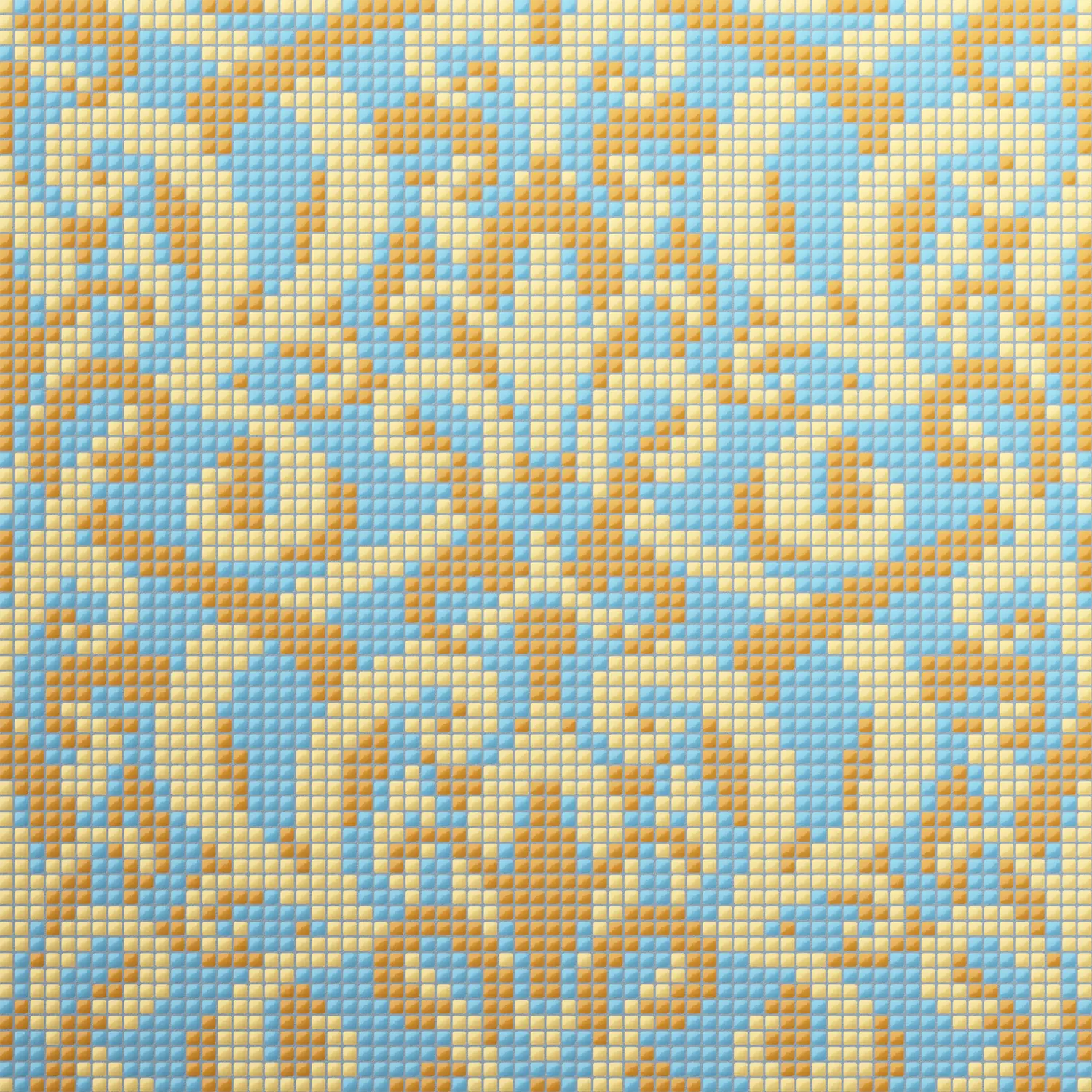 Burano Baroque Giallo 4.8x4.8mm Mosaic