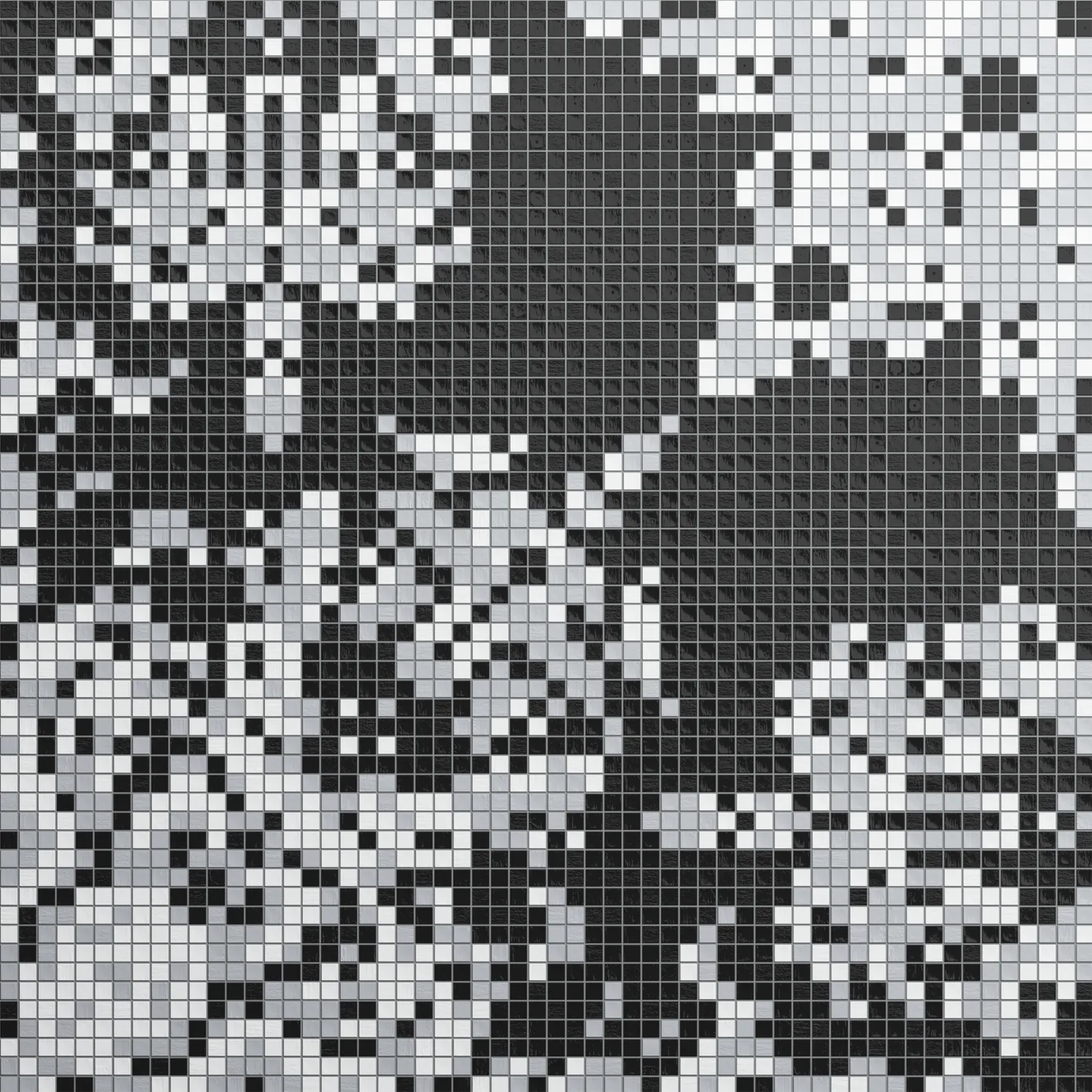 Baroque Nero 10x10mm Mosaic