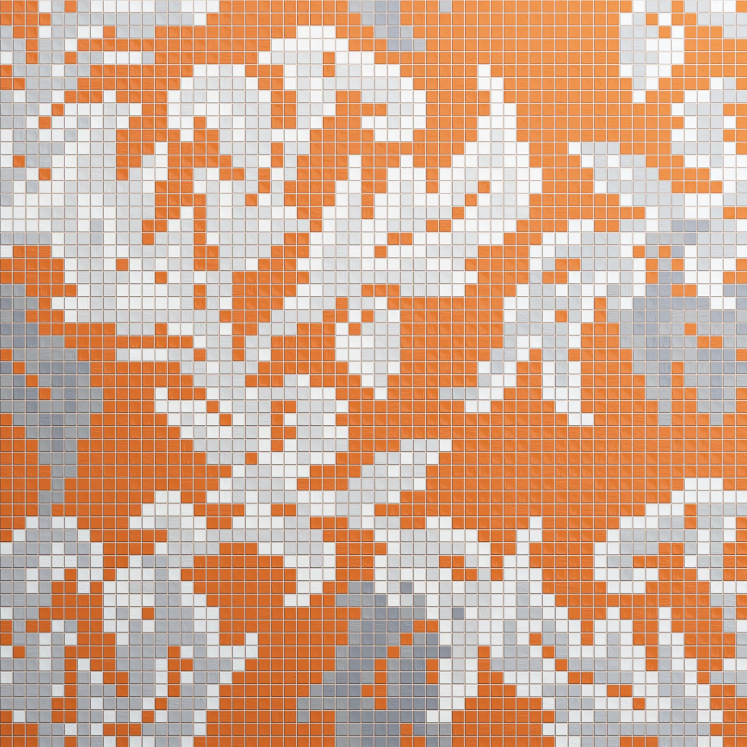 Botanic Tangerine 10x10mm Mosaic