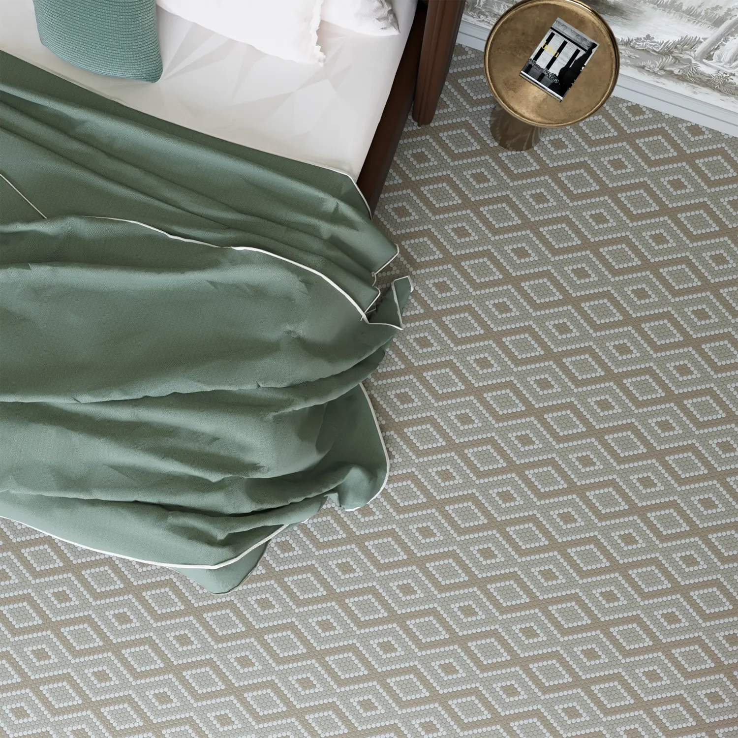 Burano Diamond Sabbia Round Mosaic