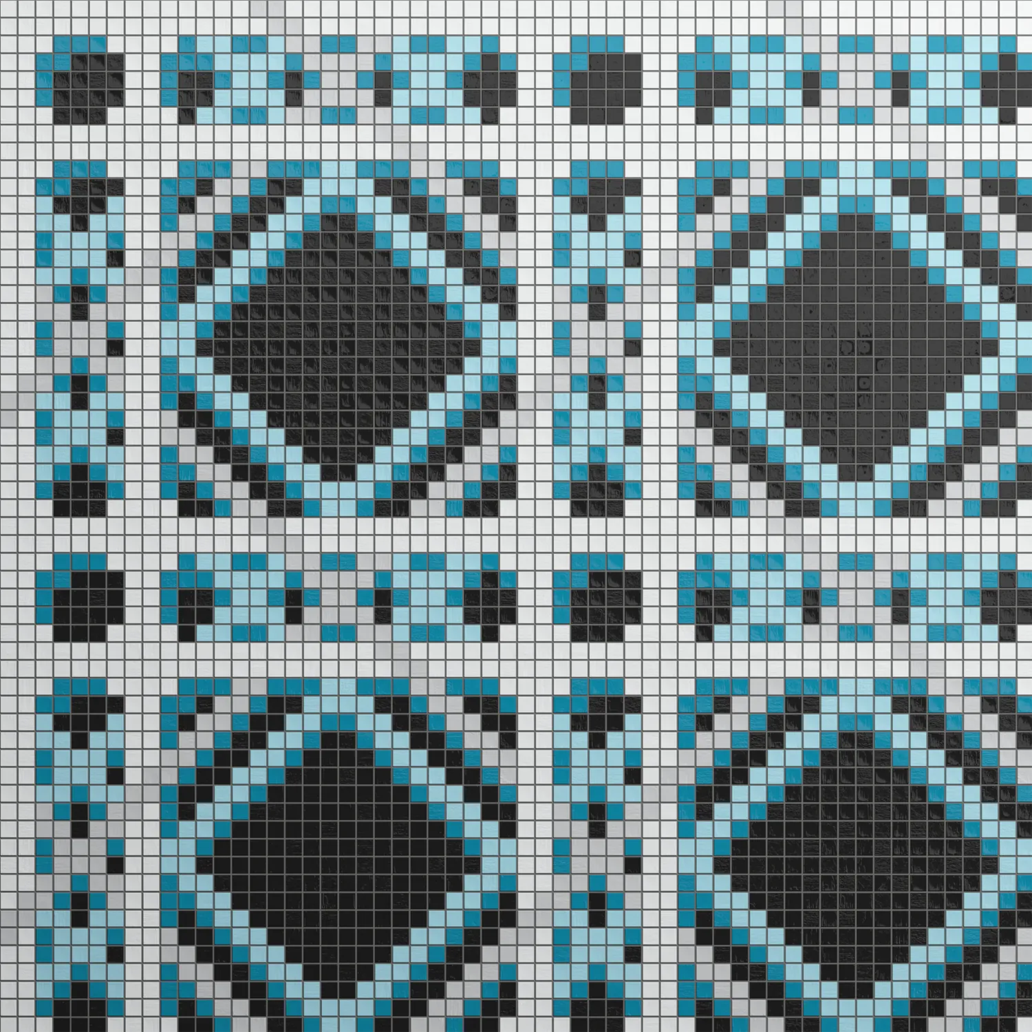 Eiffel Cerulean 10x10mm Mosaic