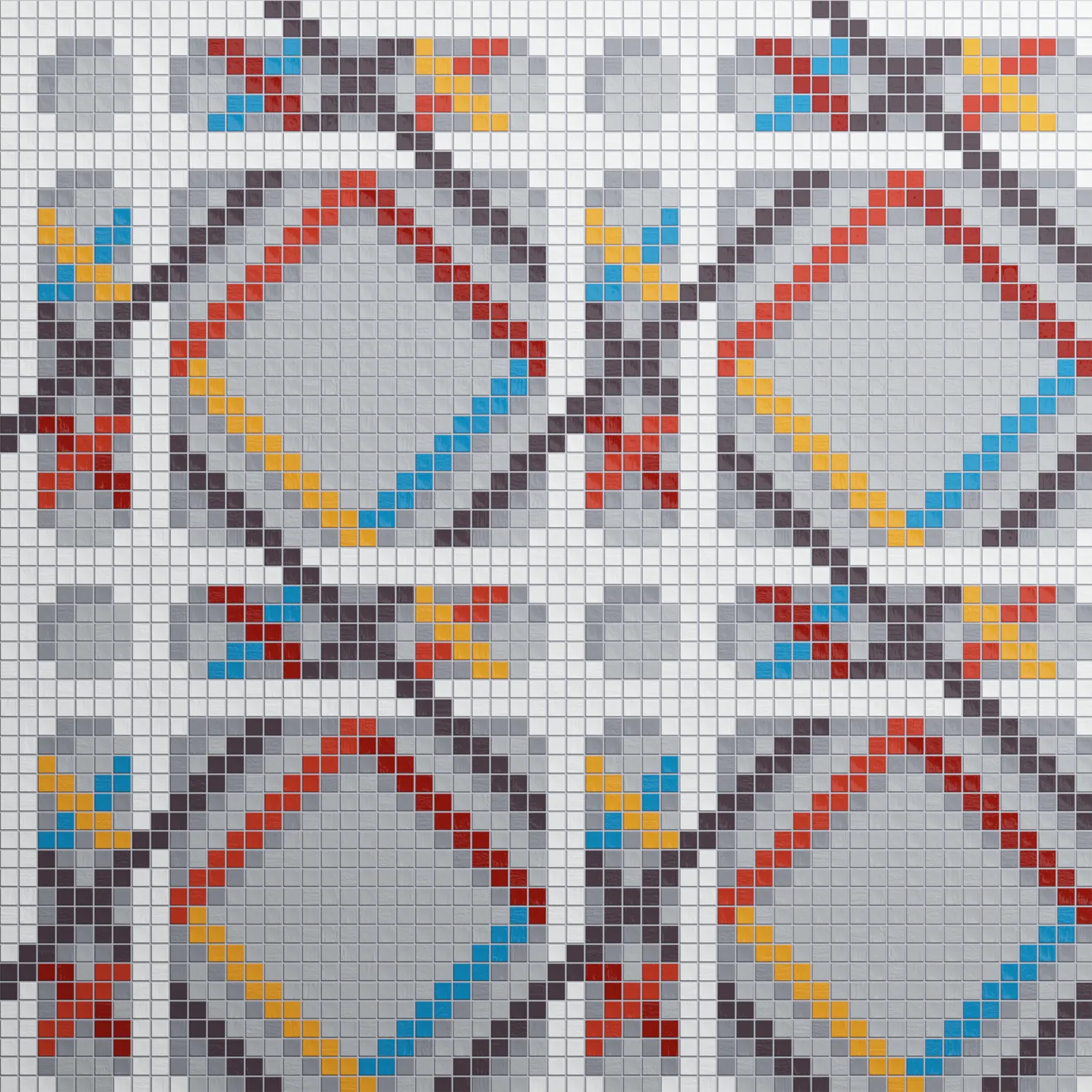 Eiffel Polychrome 10x10mm Mosaic