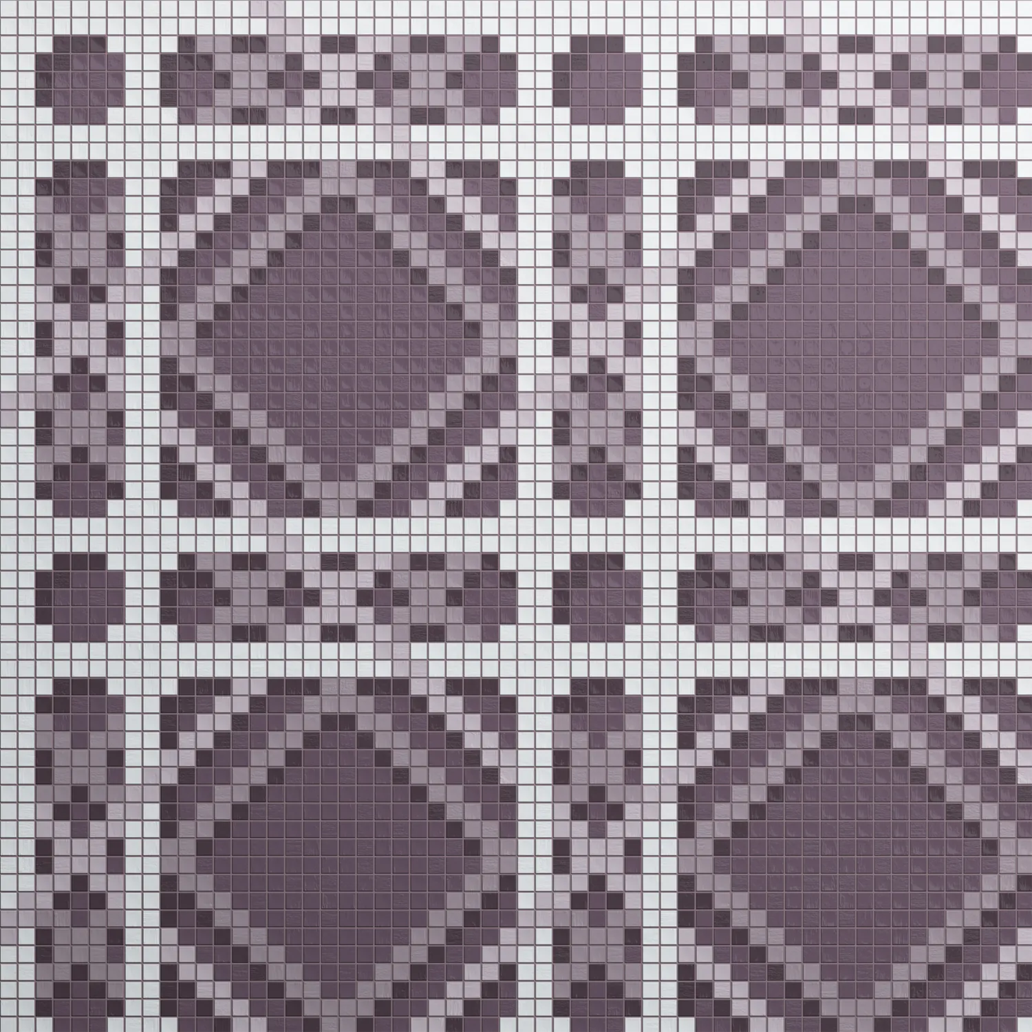 Eiffel Plum 10x10mm Mosaic