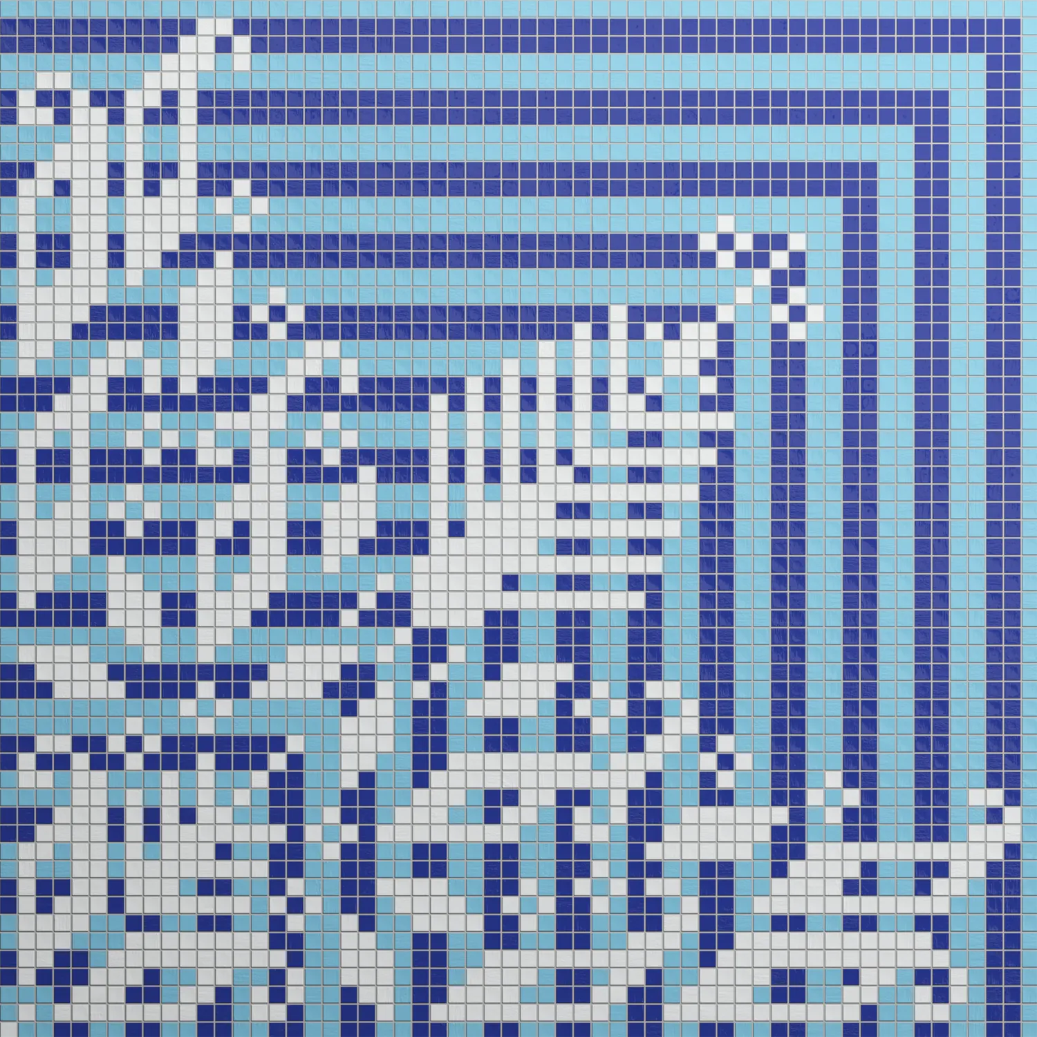 Folk XL Ocean 10x10mm Mosaic