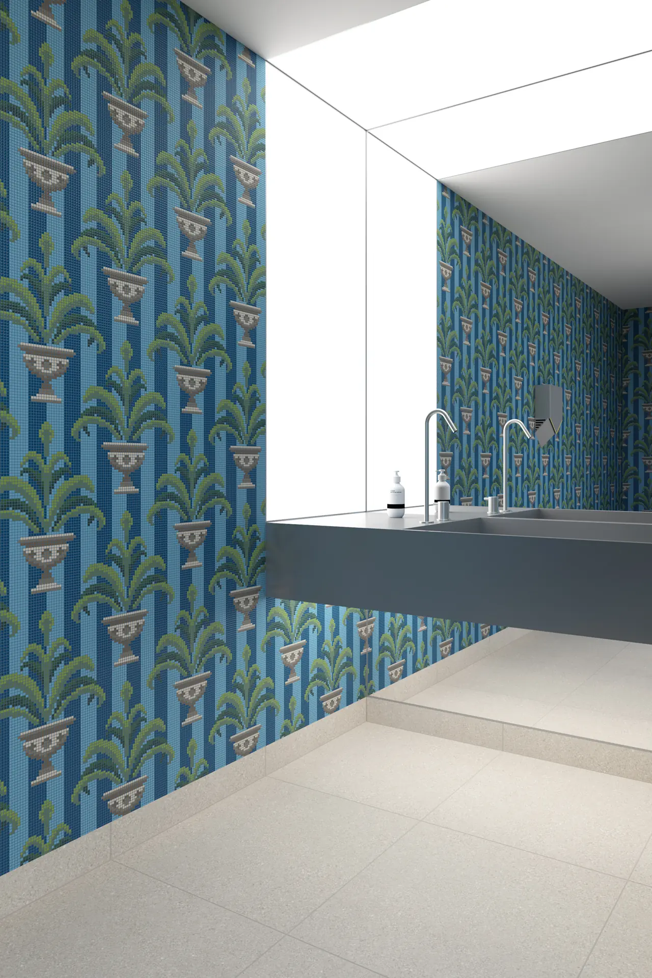 Burano Jardin Antwerp Stripe 4.8x4.8mm Mosaic