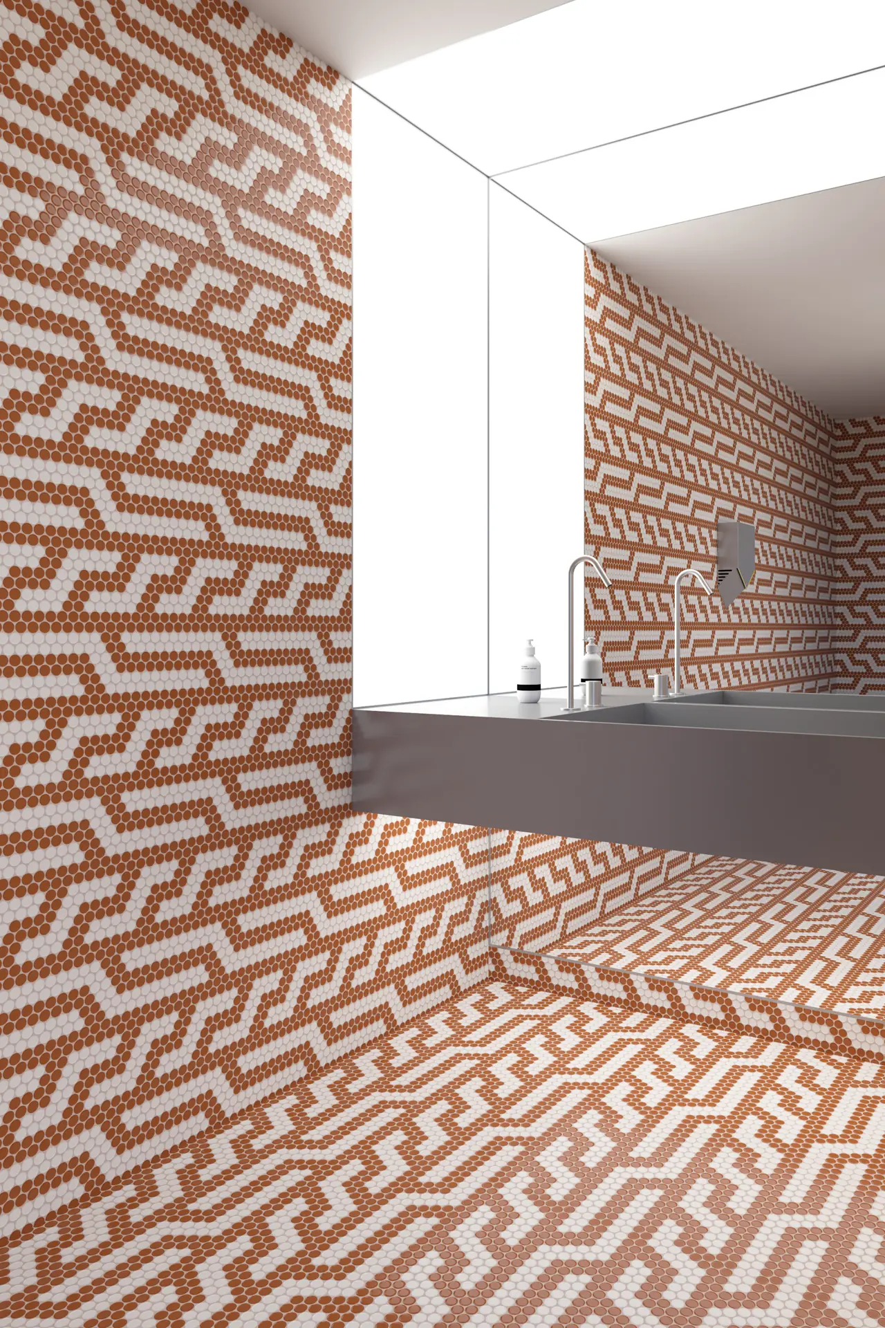 Burano Junction Caramel Round Mosaic