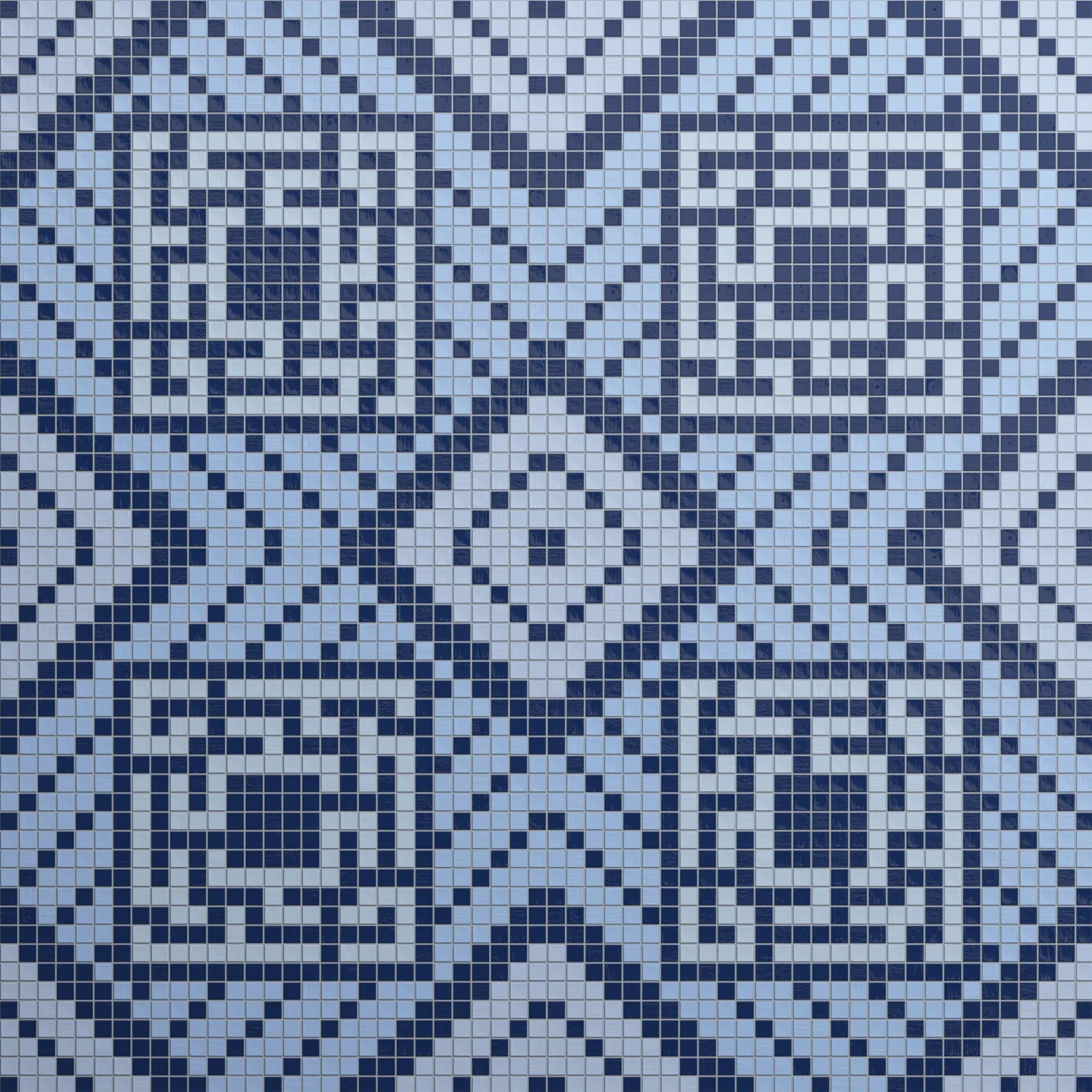 Meander Periwinkle 10x10mm Mosaic
