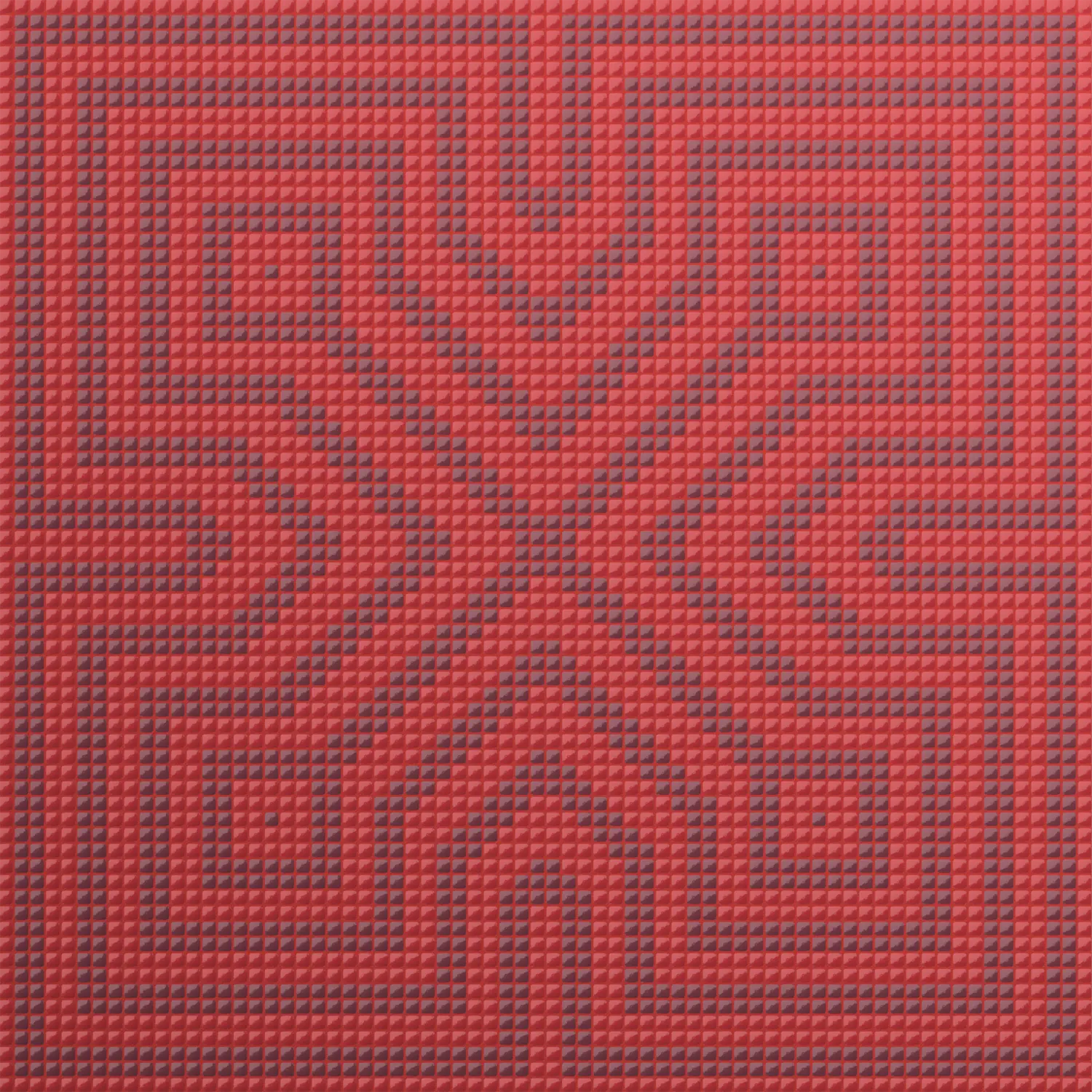 Burano Nexus Rasberry 4.8x4.8mm Mosaic