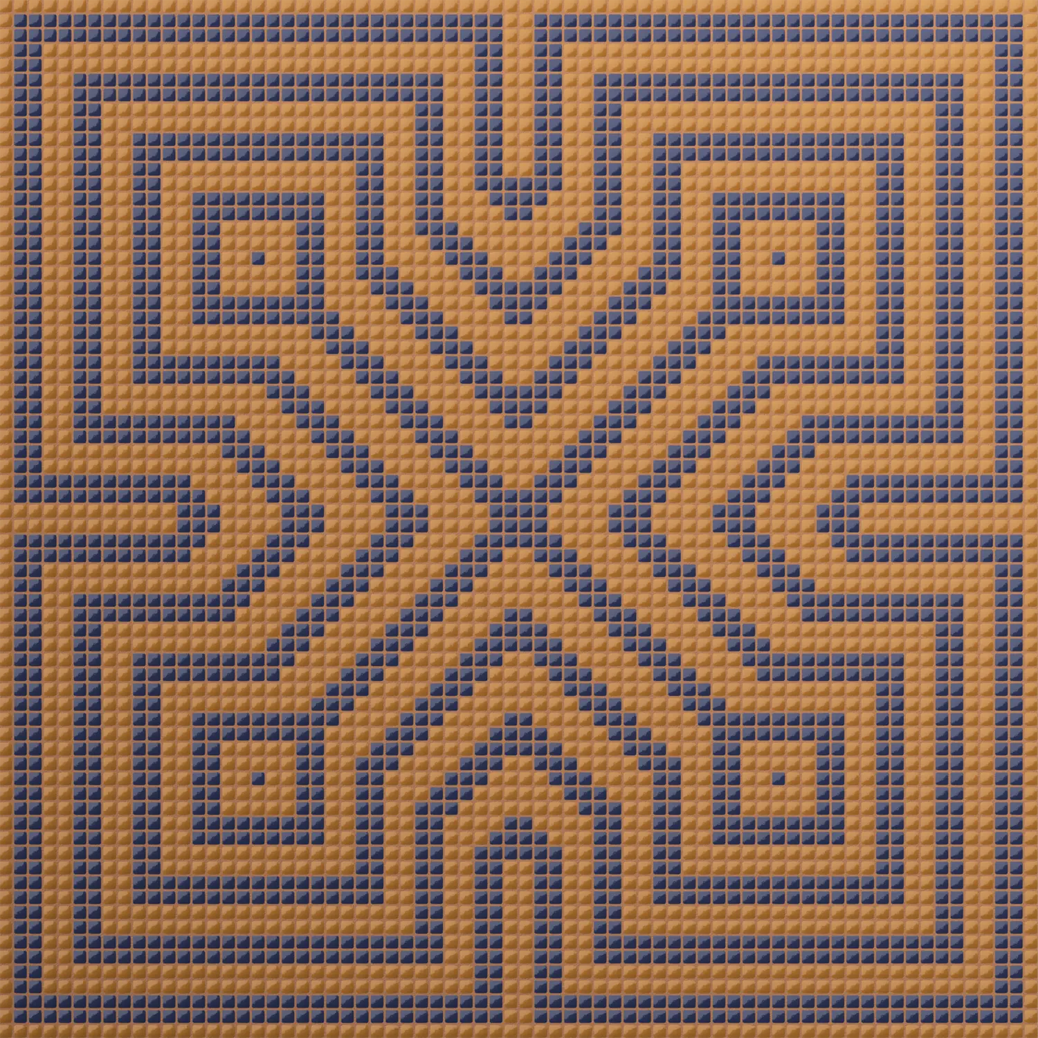 Burano Nexus Pecan 4.8x4.8mm Mosaic