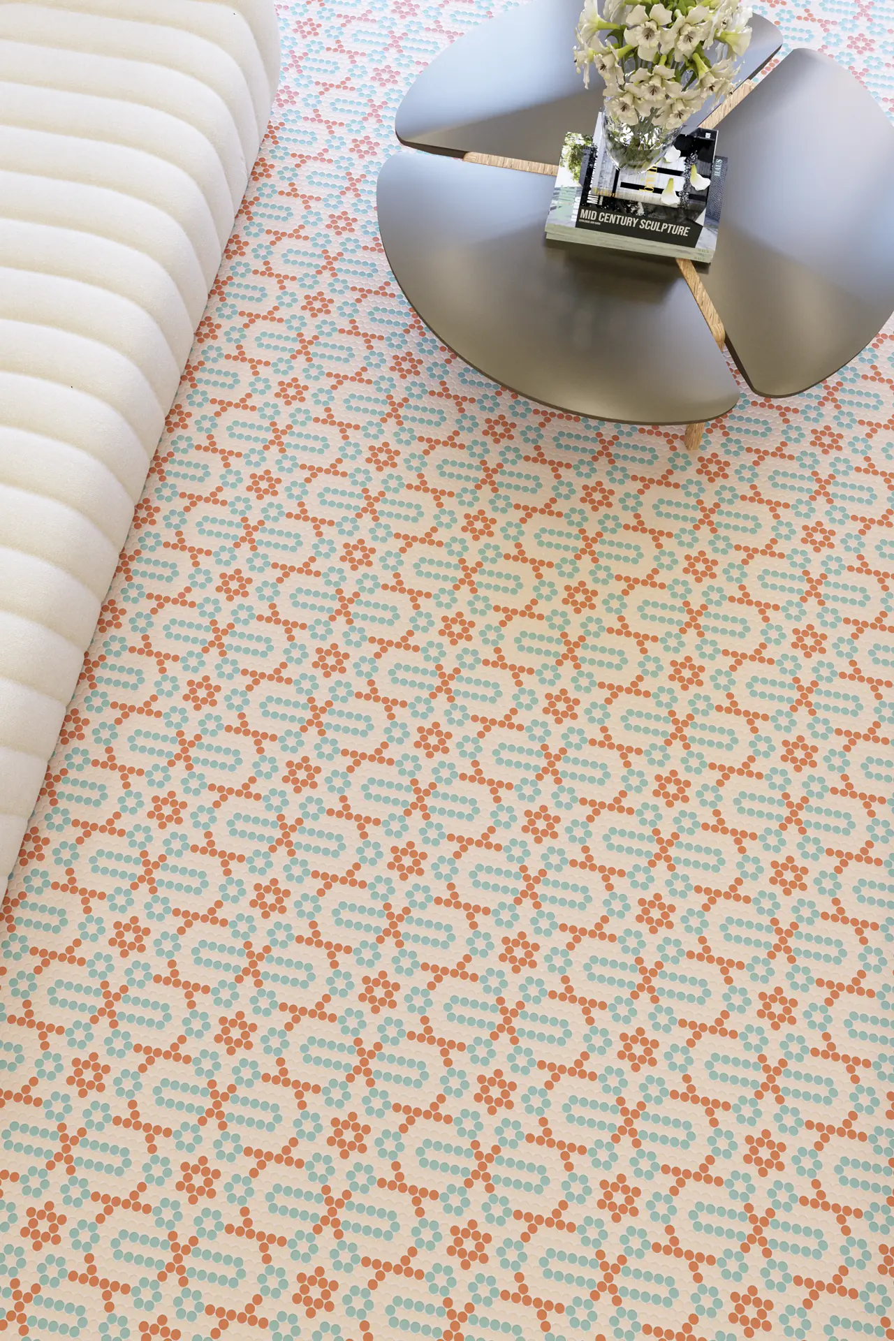 Burano Star Coral Round Mosaic