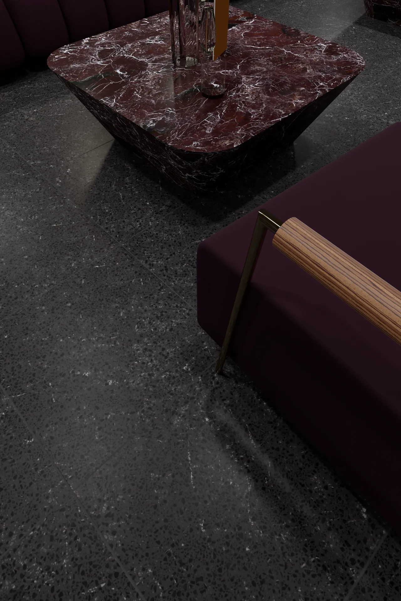 Monochromes Char Scuro Terrazzo
