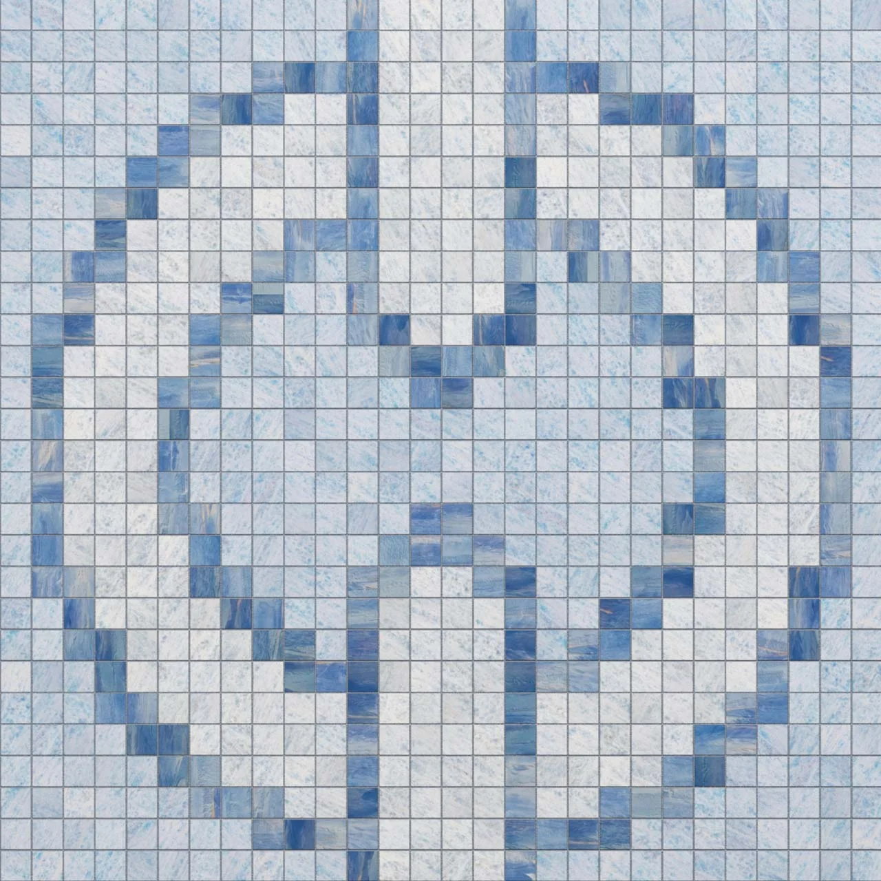 Chain Azure Short 10mm Stone Mosaic