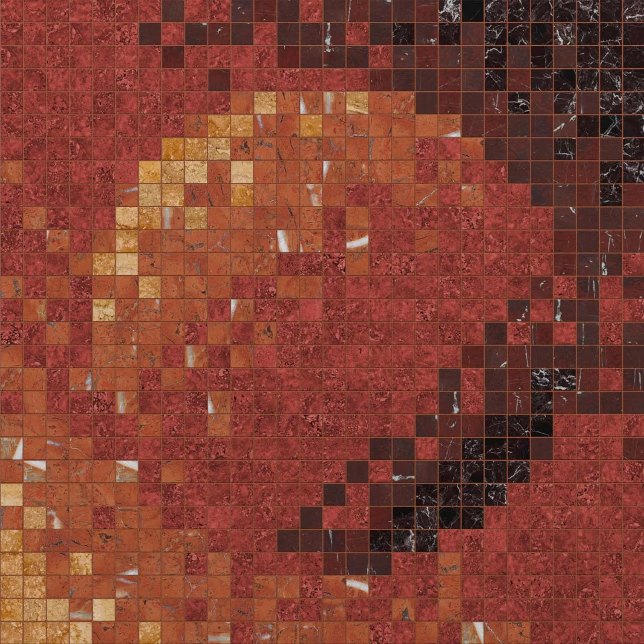 Monolith Lava A 10mm Stone Mosaic