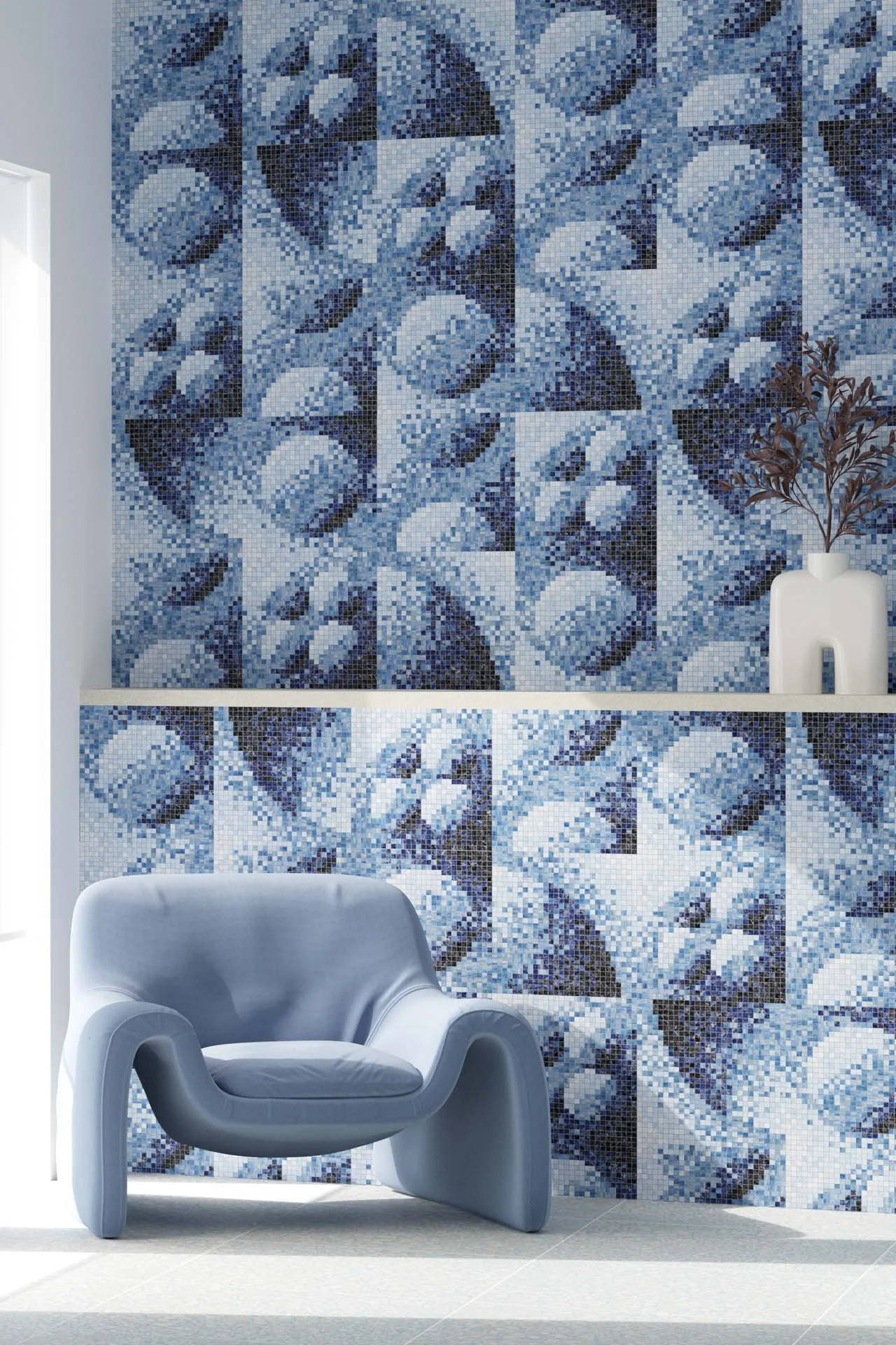 Monolith Azure 10mm Stone Mosaic