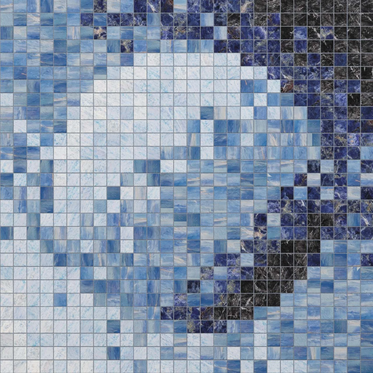 Monolith Azure A 10mm Stone Mosaic