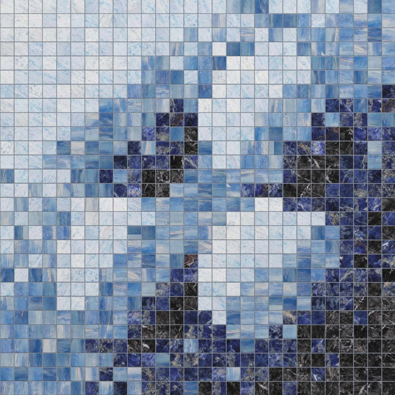 Monolith Azure B 10mm Stone Mosaic