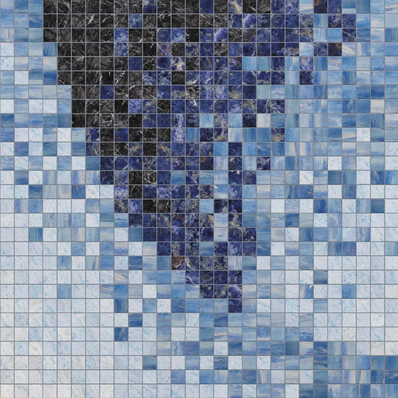Monolith Azure D 10mm Stone Mosaic