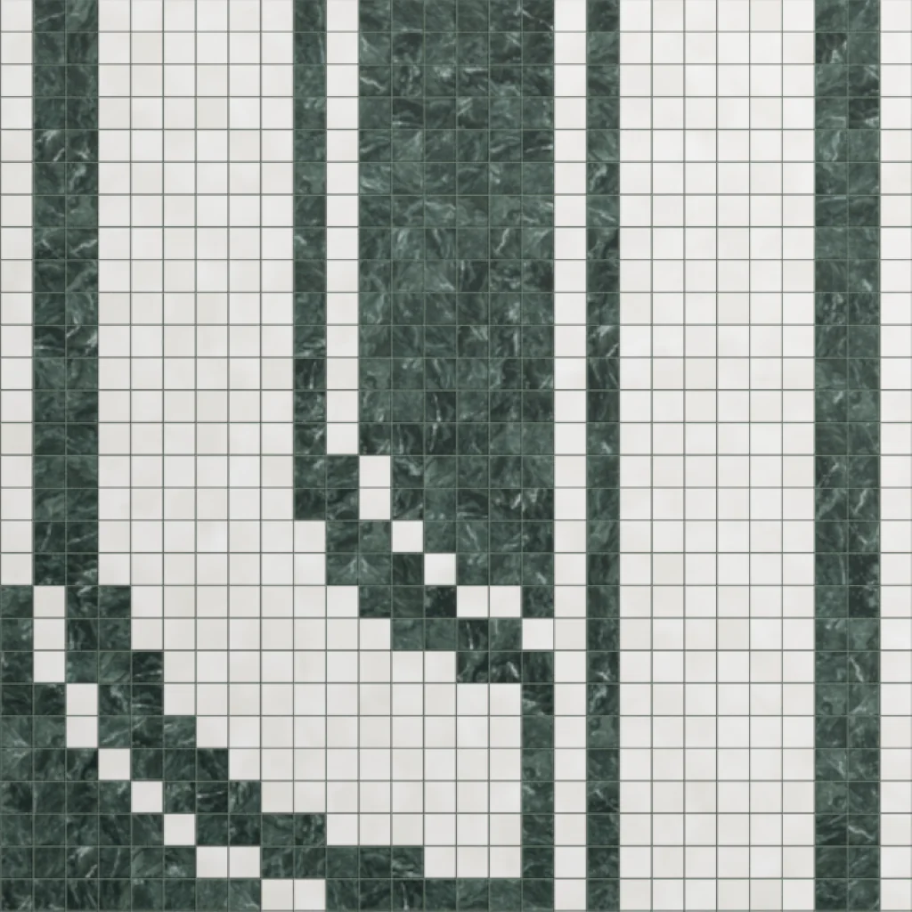 Ferronnerie Grande Verte A 10mm Stone Mosaic