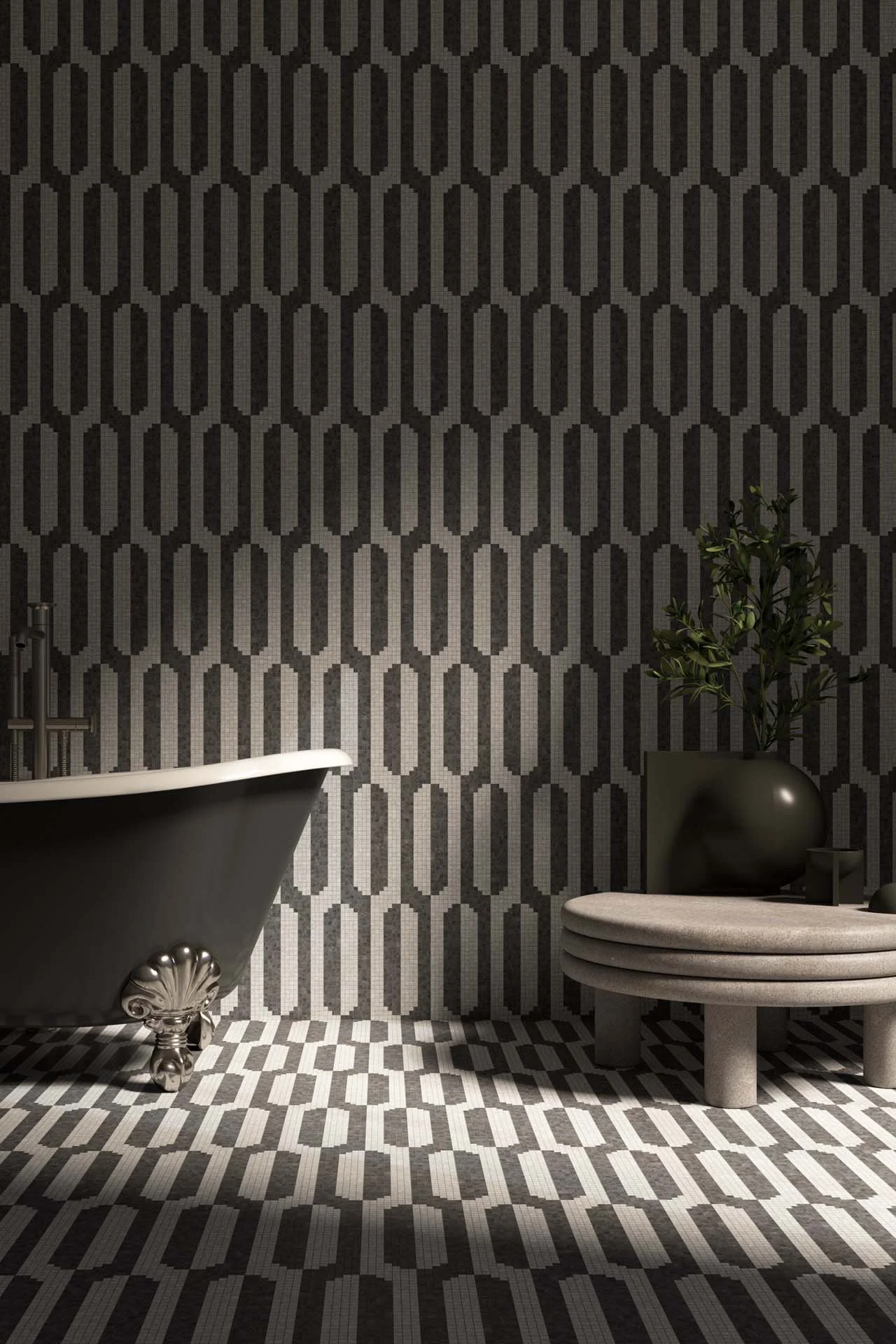 Arcade Iron 10mm Stone Mosaic