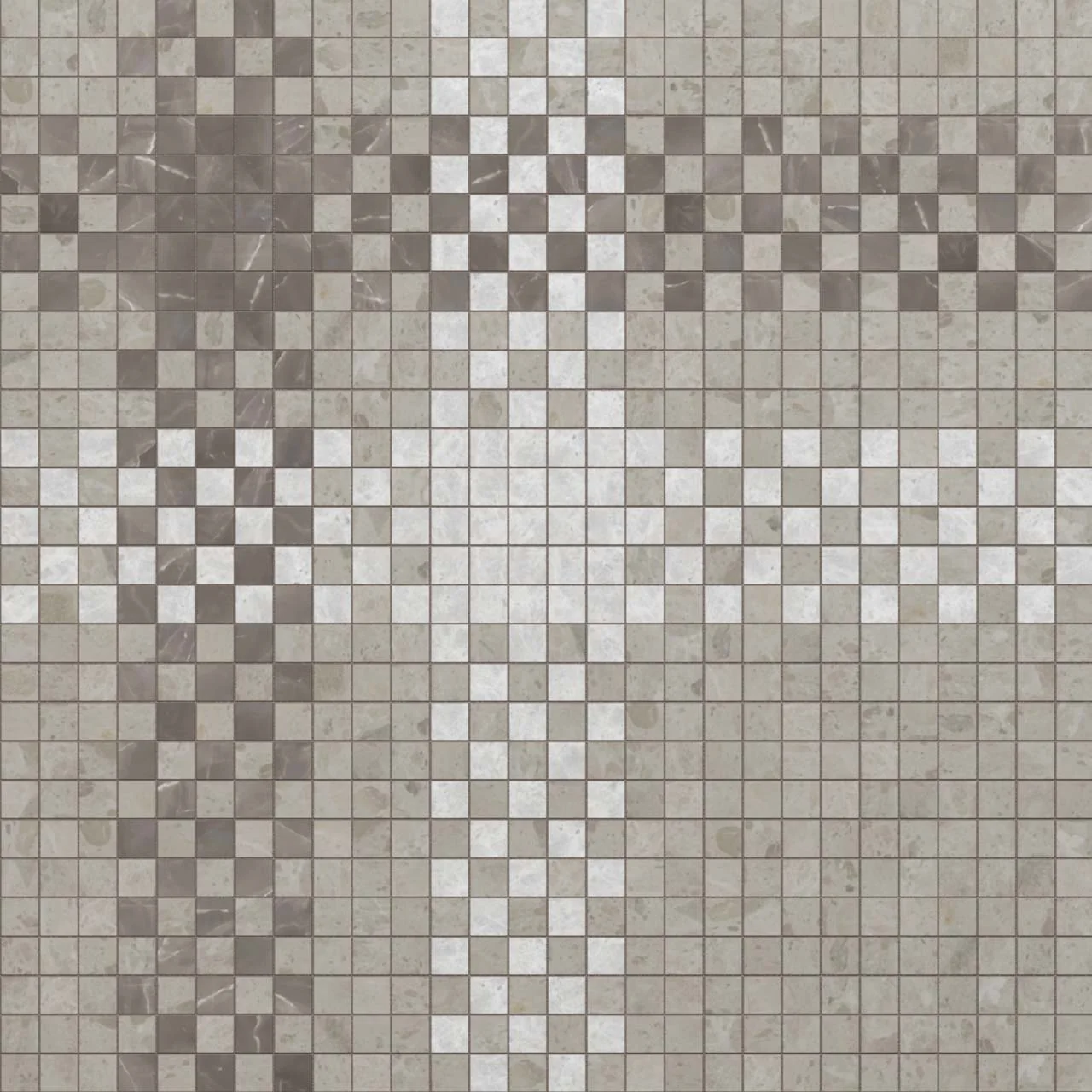 Minuto Taupe 10mm Stone Mosaic