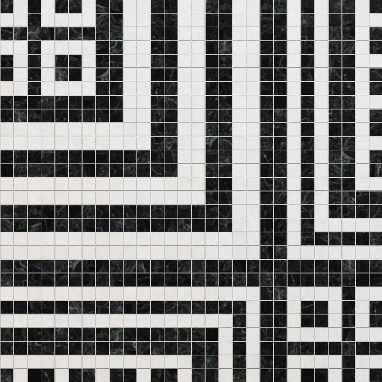 Tribuna Nero 10mm Stone Mosaic