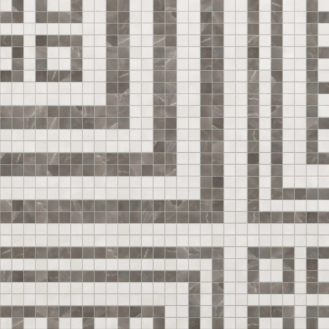 Tribuna Taupe 10mm Stone Mosaic