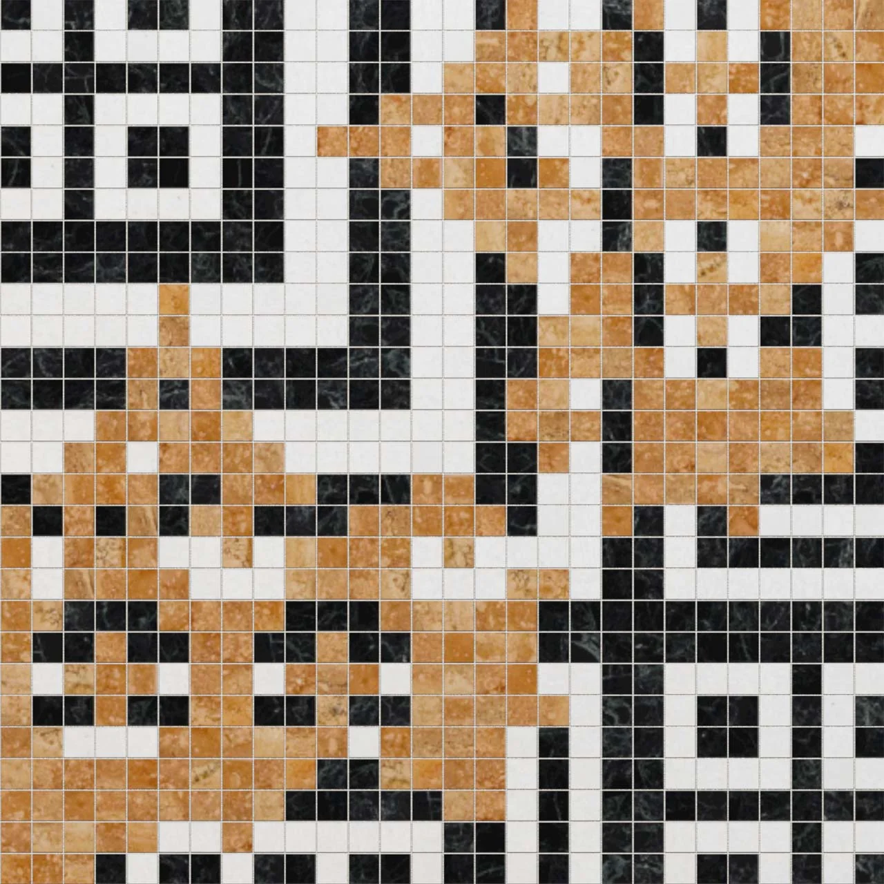Tribuna Nero Lace 10mm Stone Mosaic