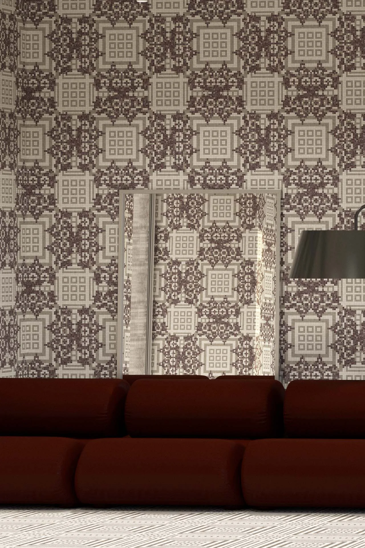 Tribuna Taupe Lace 10mm Stone Mosaic